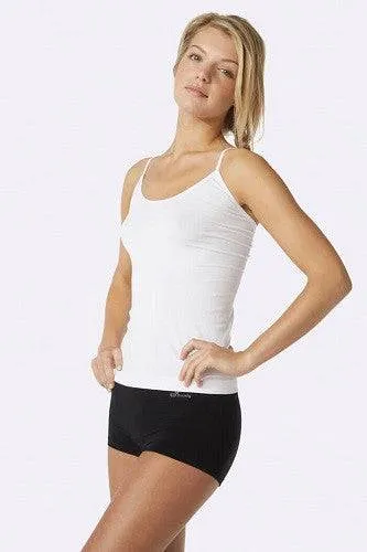 Boody Body EcoWear Women's Cami - Bamboo Viscose - Classic Soft Elegance in a Cami sole - White - X-Small
