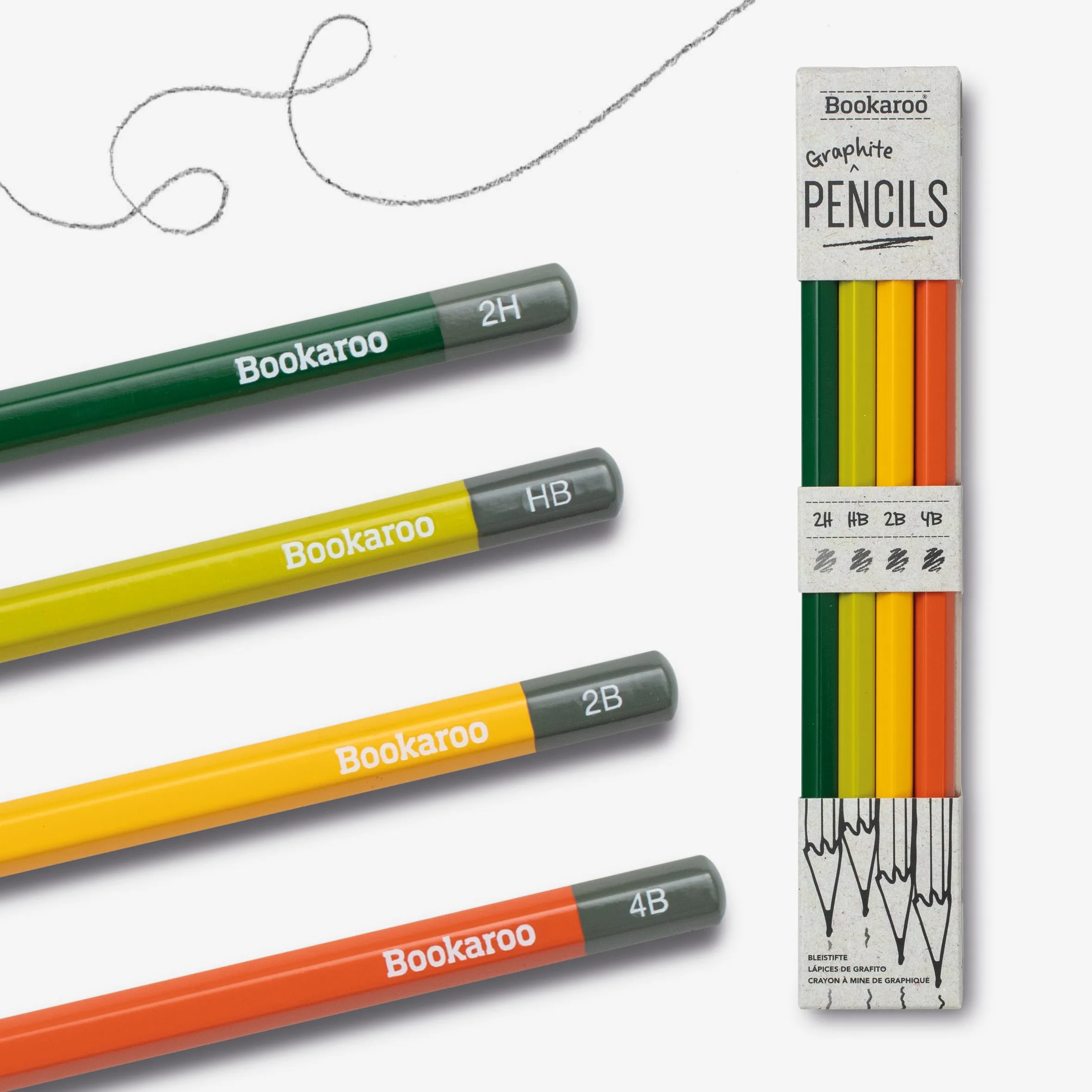 Bookaroo Graphite Pencils - Greens