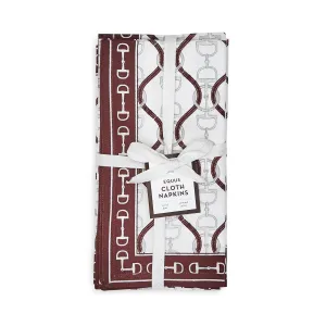 Brown Equus Cloth Napkins (Set of 4)