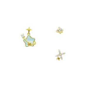 Bubble Star Galaxy Earring Set