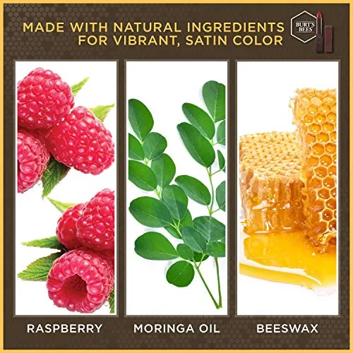 Burt’s Bees 100% Natural Moisturizing Lipstick, Blush Basin, 1 Tube