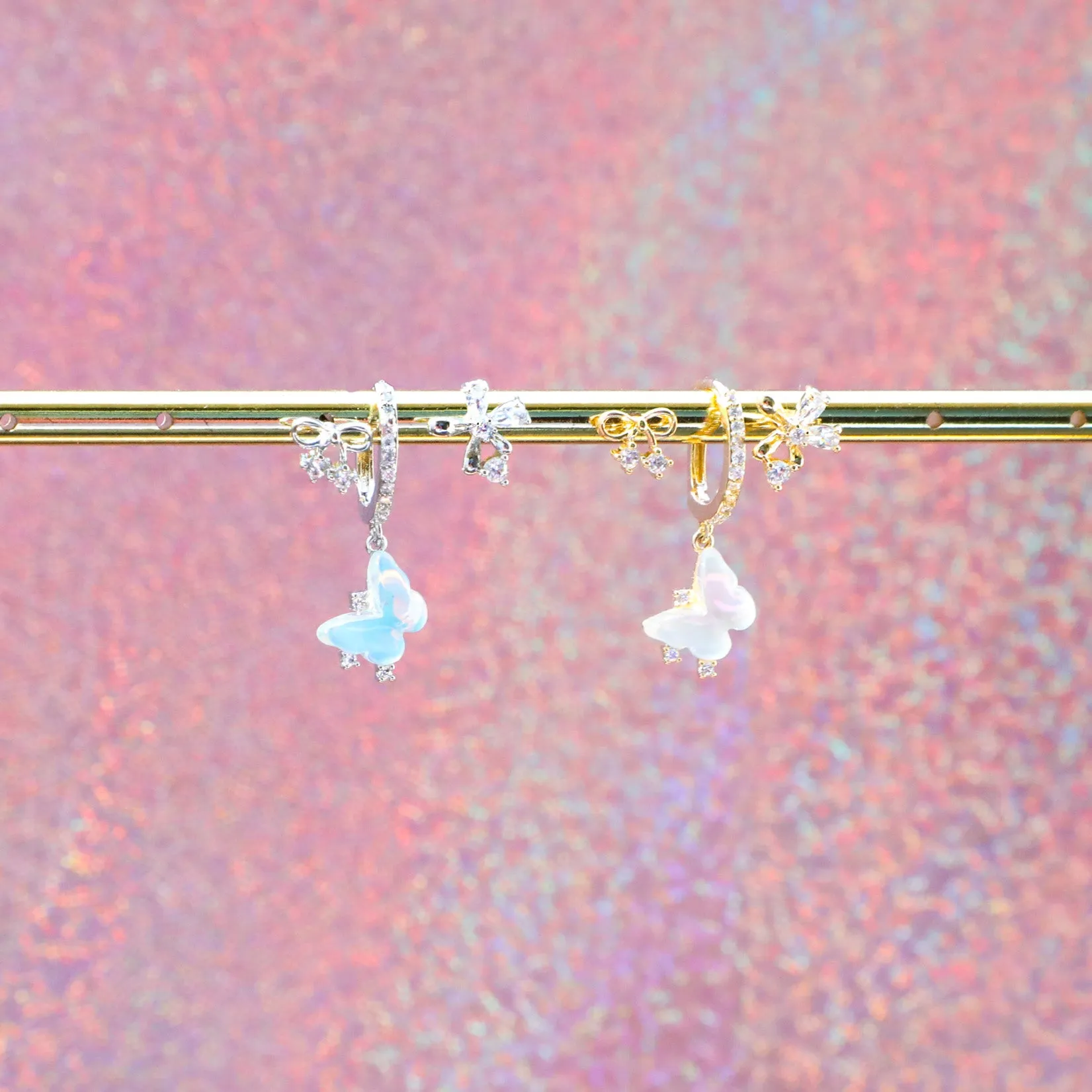 Butterflies and Bows Earring Set