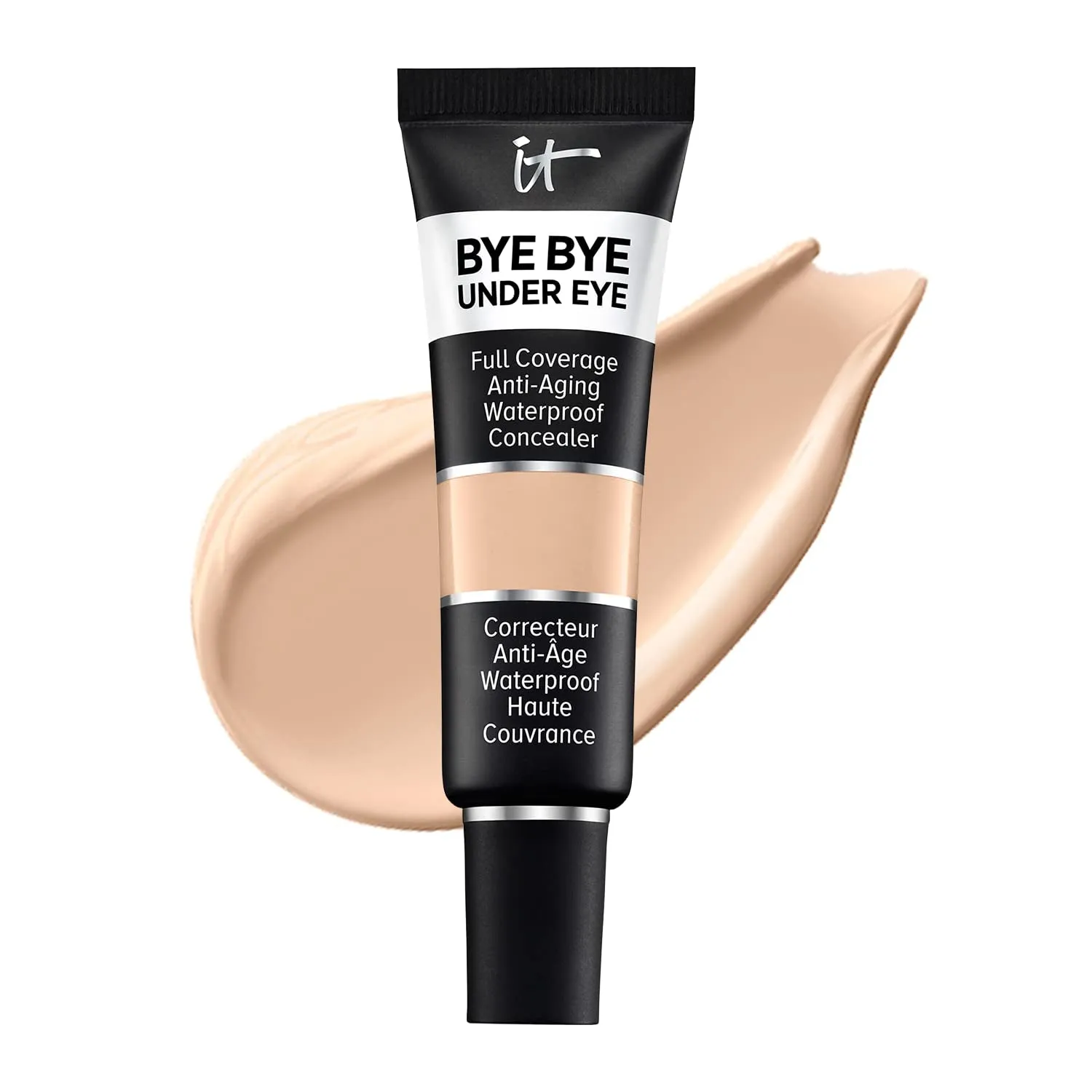 Bye Bye under Eye Full Coverage Concealer - for Dark Circles, Fine Lines, Redness & Discoloration - Waterproof - Natural Finish – 0.4 Fl Oz