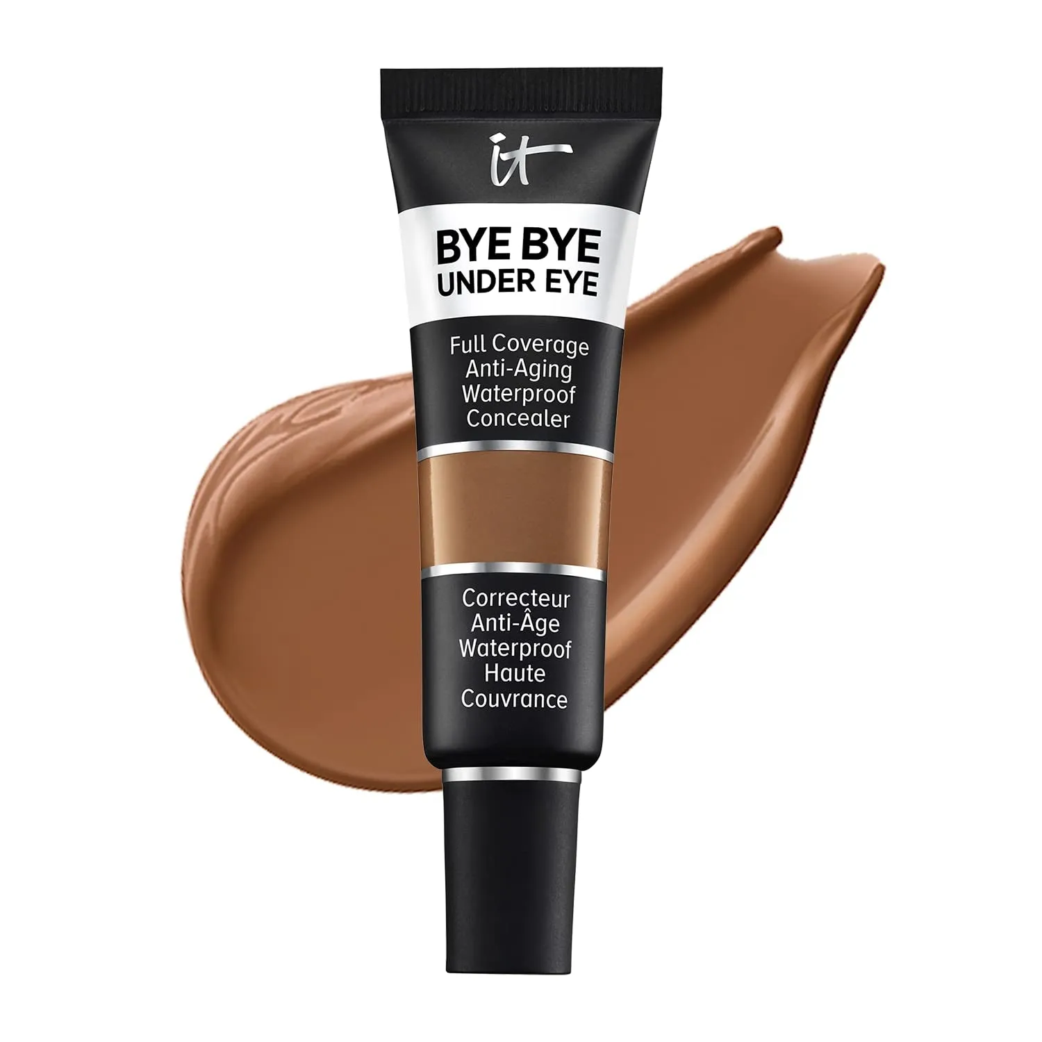 Bye Bye under Eye Full Coverage Concealer - for Dark Circles, Fine Lines, Redness & Discoloration - Waterproof - Natural Finish – 0.4 Fl Oz