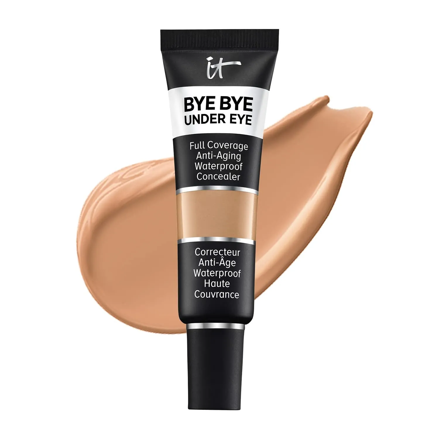 Bye Bye under Eye Full Coverage Concealer - for Dark Circles, Fine Lines, Redness & Discoloration - Waterproof - Natural Finish – 0.4 Fl Oz