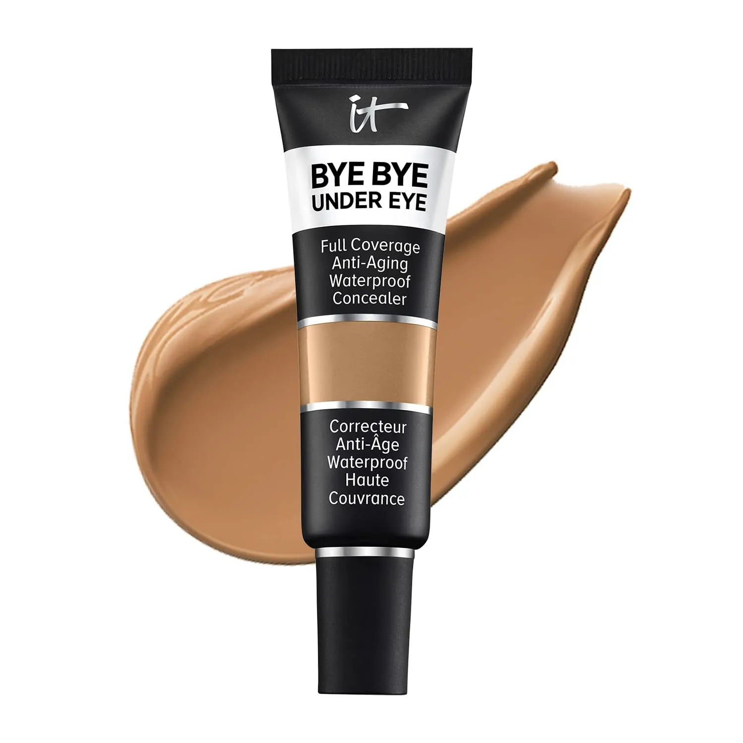 Bye Bye under Eye Full Coverage Concealer - for Dark Circles, Fine Lines, Redness & Discoloration - Waterproof - Natural Finish – 0.4 Fl Oz