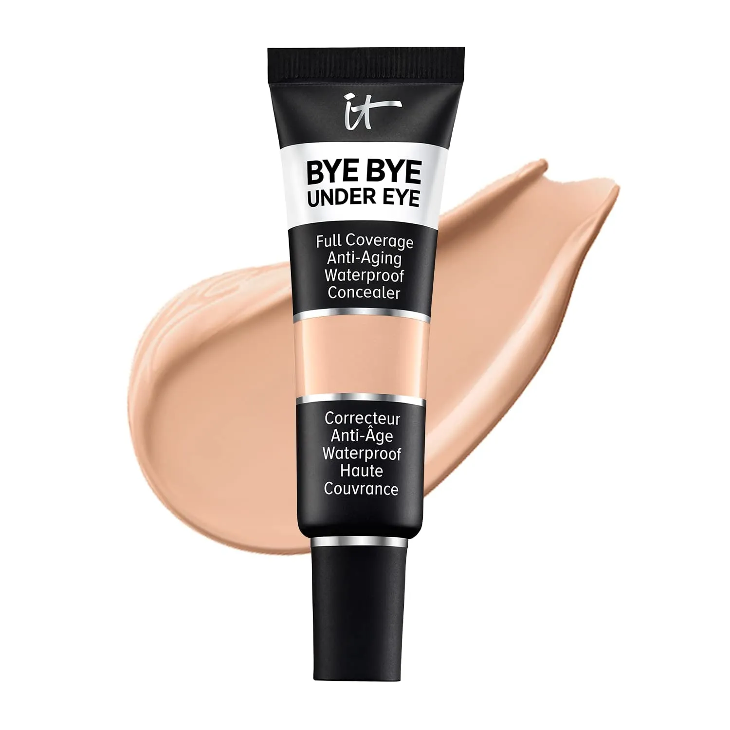 Bye Bye under Eye Full Coverage Concealer - for Dark Circles, Fine Lines, Redness & Discoloration - Waterproof - Natural Finish – 0.4 Fl Oz