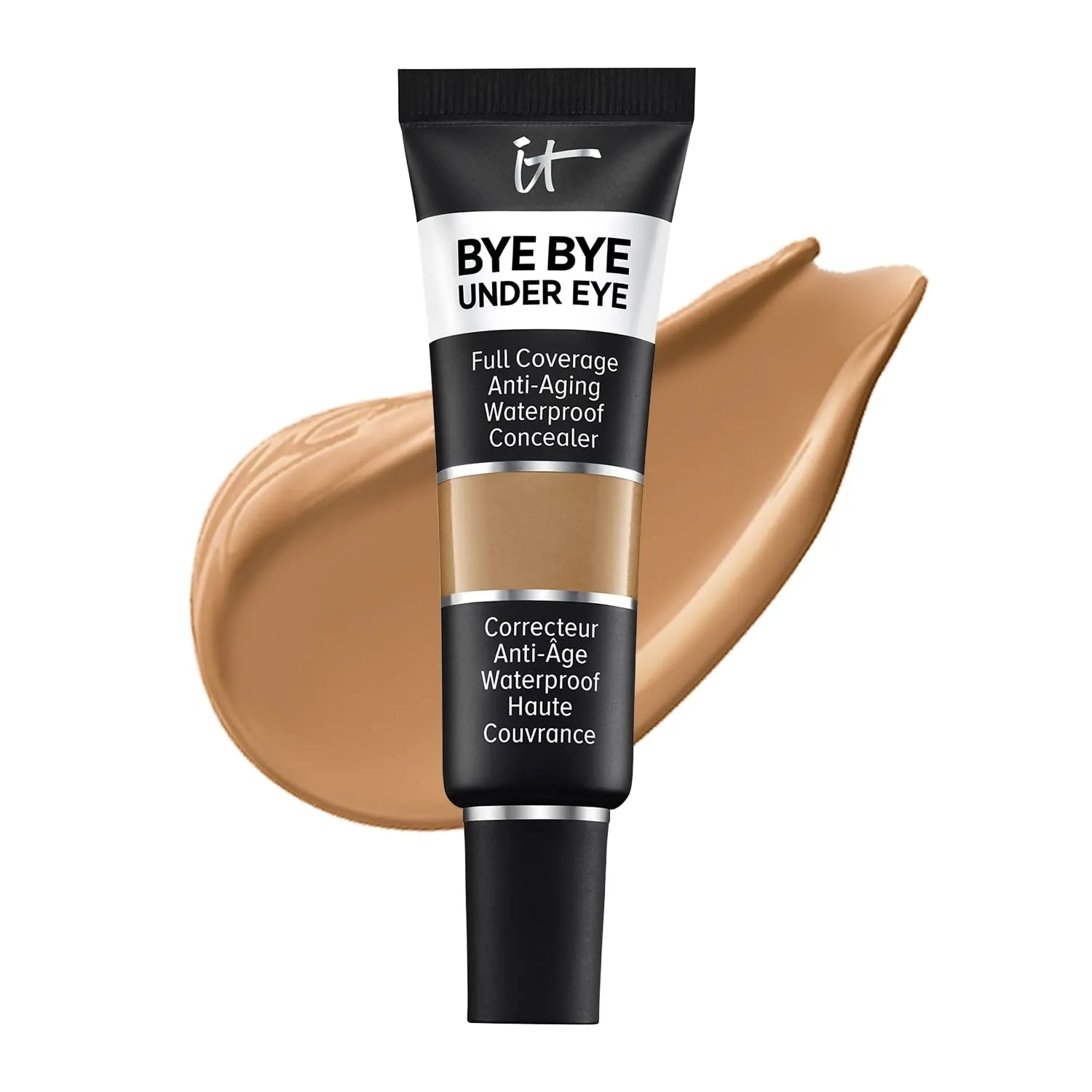 Bye Bye under Eye Full Coverage Concealer - for Dark Circles, Fine Lines, Redness & Discoloration - Waterproof - Natural Finish – 0.4 Fl Oz