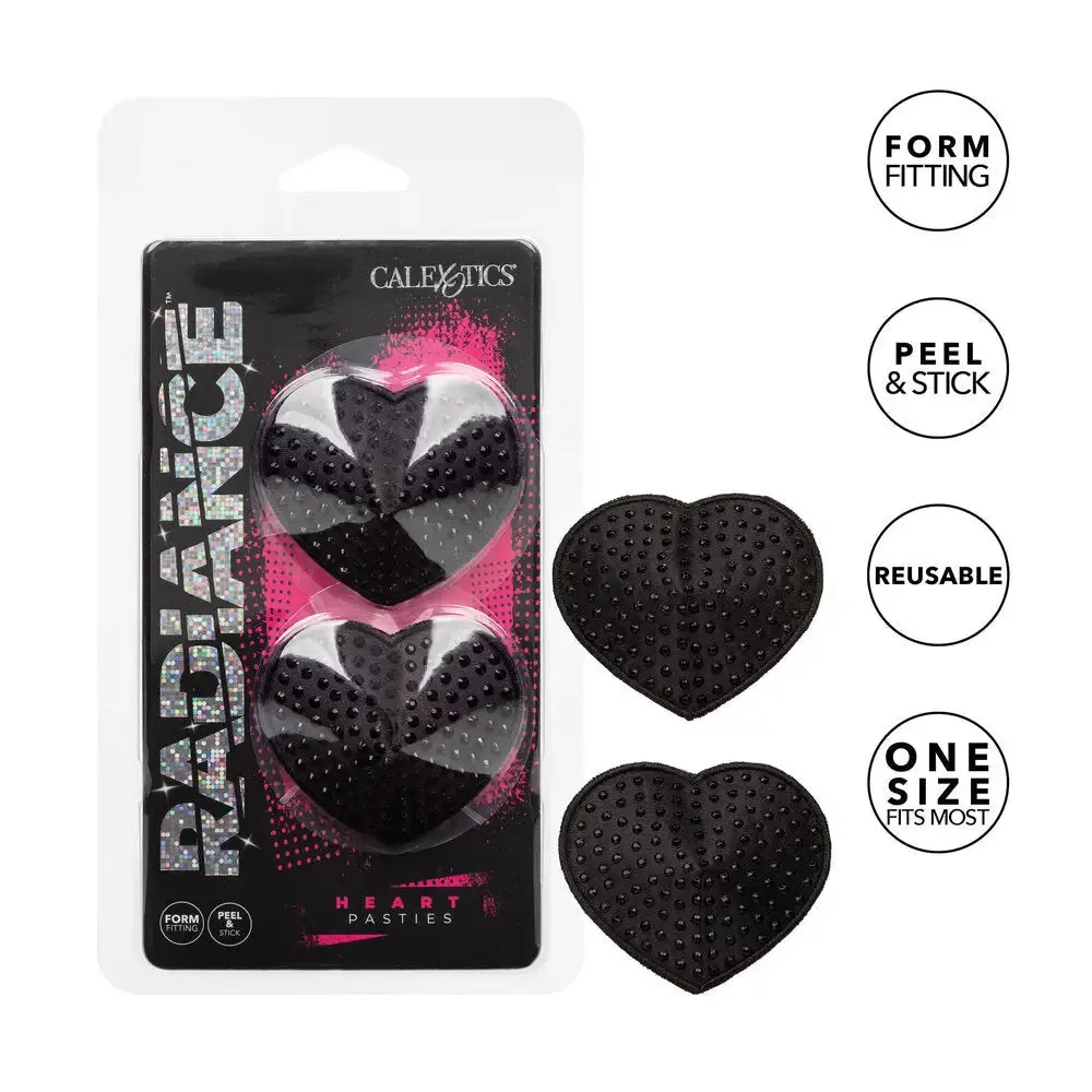 California Exotic Radiance Black Heart Pasties