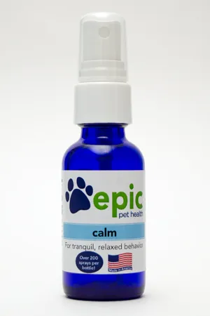 Calm - for relaxed behavior before travel, vet visits, nail trims, thunderstorms and stressful situations
