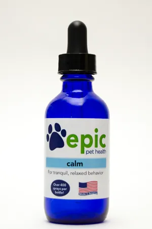 Calm - for relaxed behavior before travel, vet visits, nail trims, thunderstorms and stressful situations