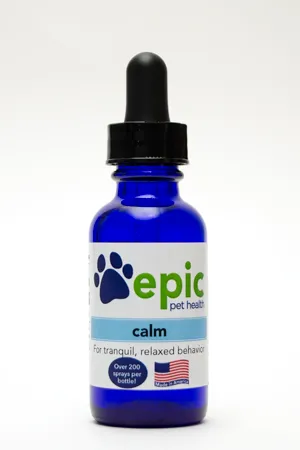 Calm - for relaxed behavior before travel, vet visits, nail trims, thunderstorms and stressful situations
