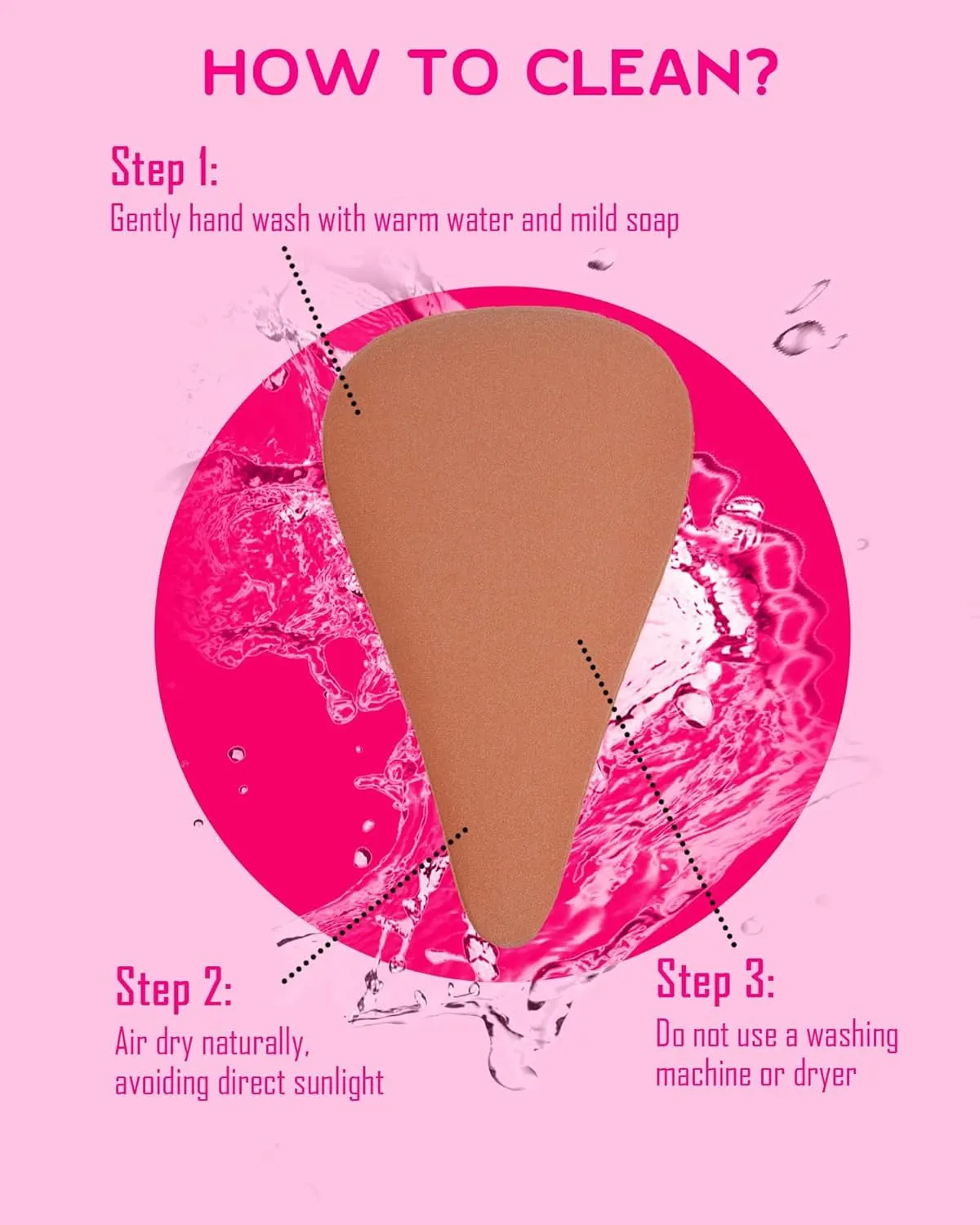 Camel Toe Concealer，Seamless Camel Toe Hider, Reusable anti Camel Toe Sprong Insert, No Camel Toe Underwear Guard, 3-Pack Drop-Shaped Design