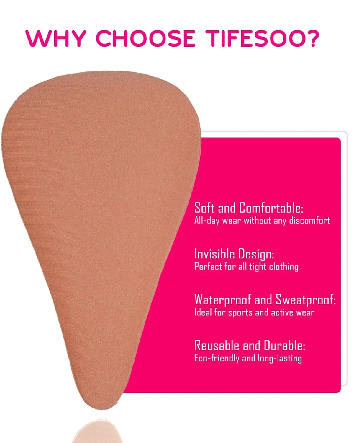 Camel Toe Concealer，Seamless Camel Toe Hider, Reusable anti Camel Toe Sprong Insert, No Camel Toe Underwear Guard, 3-Pack Drop-Shaped Design