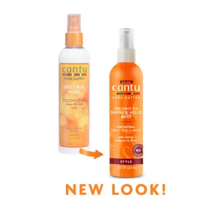 Cantu Shea Butter Coconut Milk Shine & Hold Mist For Natural Curls, Coils & Waves 8.4oz