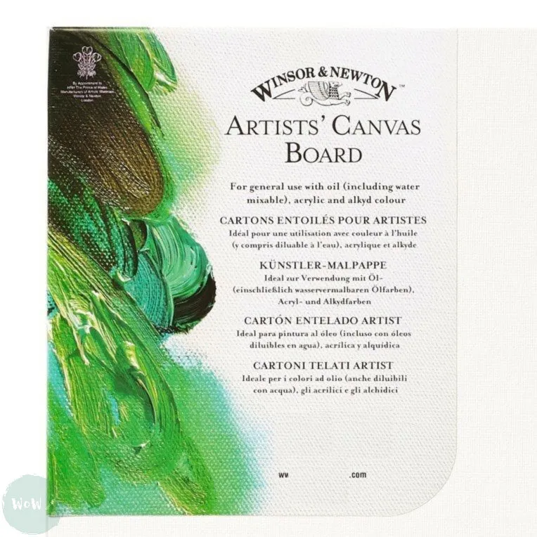 Canvas Board - WHITE PRIMED 100% COTTON - Winsor & Newton ARTISTS -  20 x 30" (762 x 508 mm)