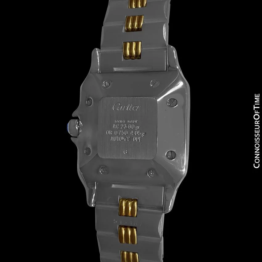 Cartier Mens Santos 2-Tone Automatic Watch - Stainless Steel & 18K Gold