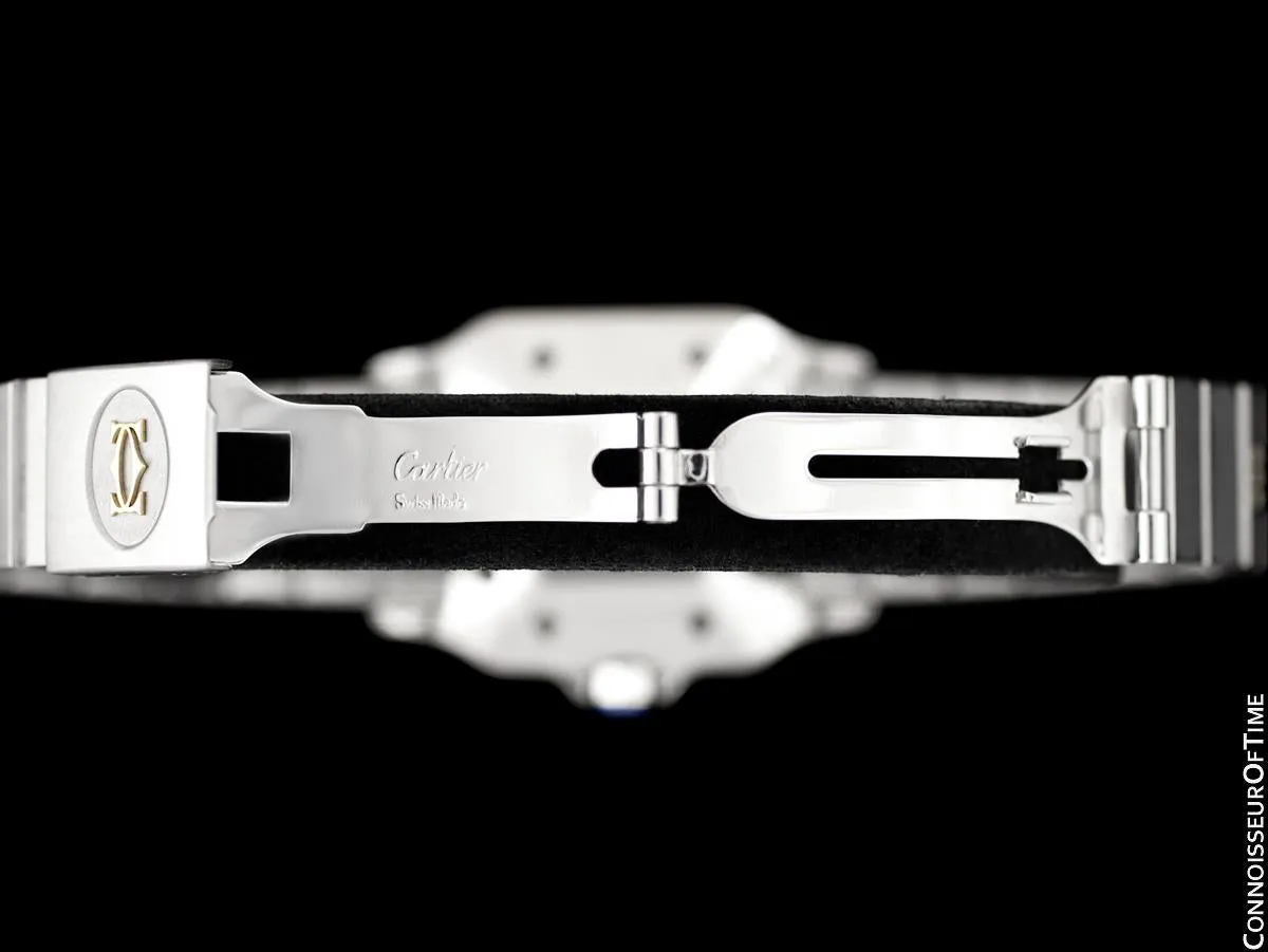 Cartier Mens Santos 2-Tone Automatic Watch - Stainless Steel & 18K Gold