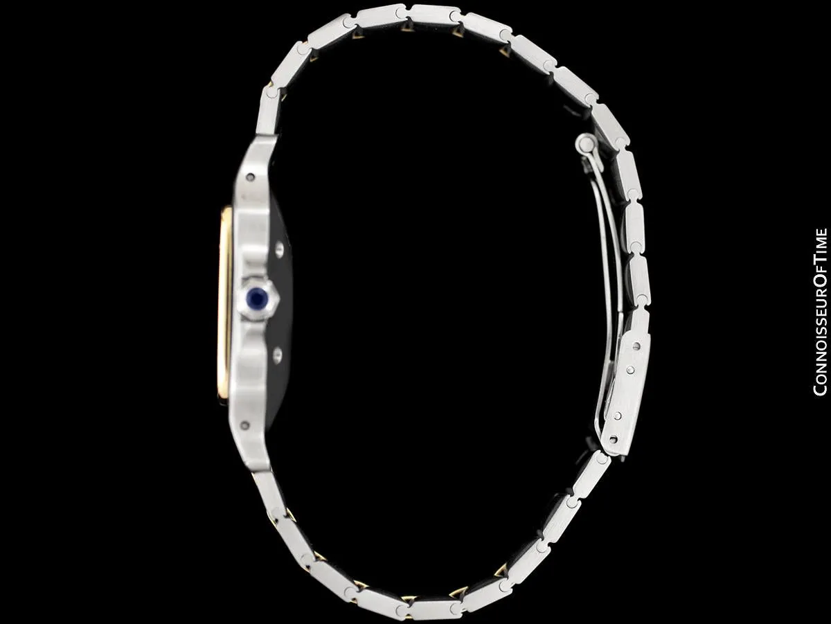 Cartier Mens Santos 2-Tone Automatic Watch - Stainless Steel & 18K Gold