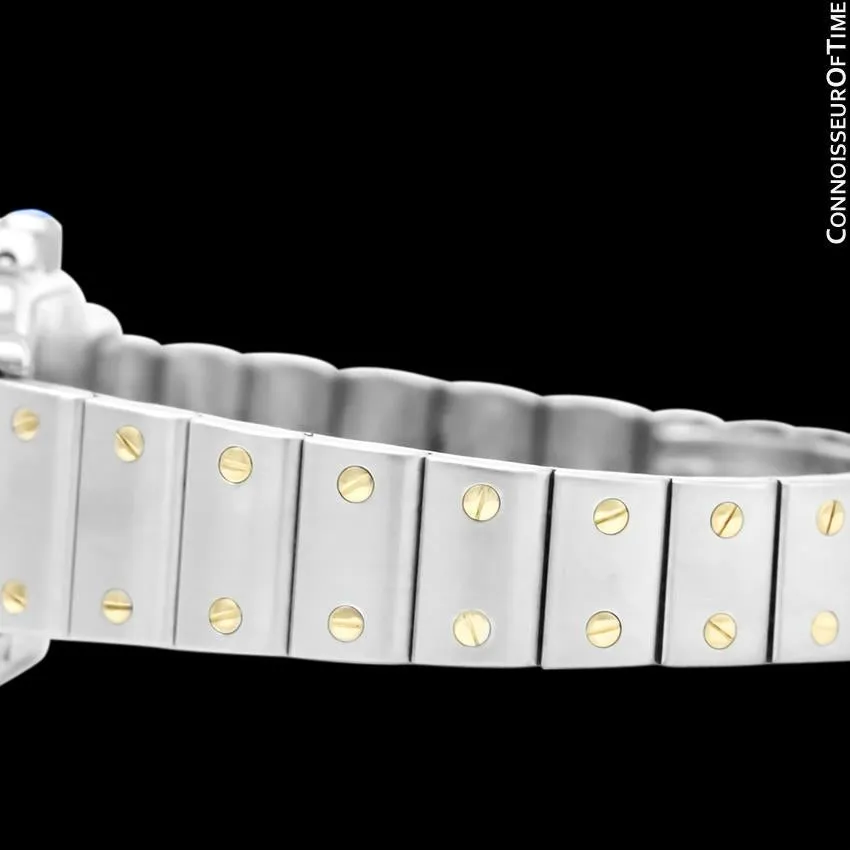 Cartier Santos Galbee Ladies Two-Tone Moon Phase Watch - Stainless Steel and 18K Gold