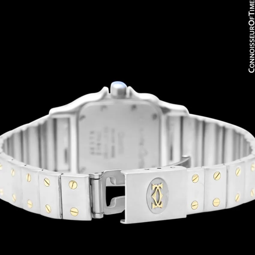 Cartier Santos Galbee Ladies Two-Tone Moon Phase Watch - Stainless Steel and 18K Gold