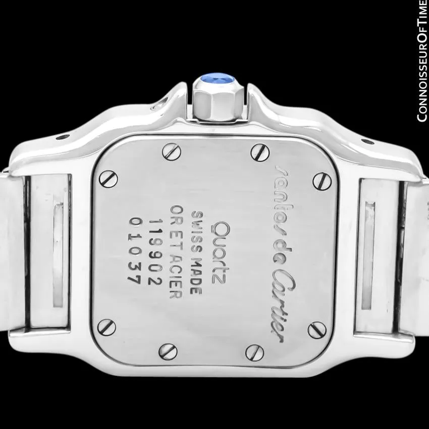 Cartier Santos Galbee Ladies Two-Tone Moon Phase Watch - Stainless Steel and 18K Gold