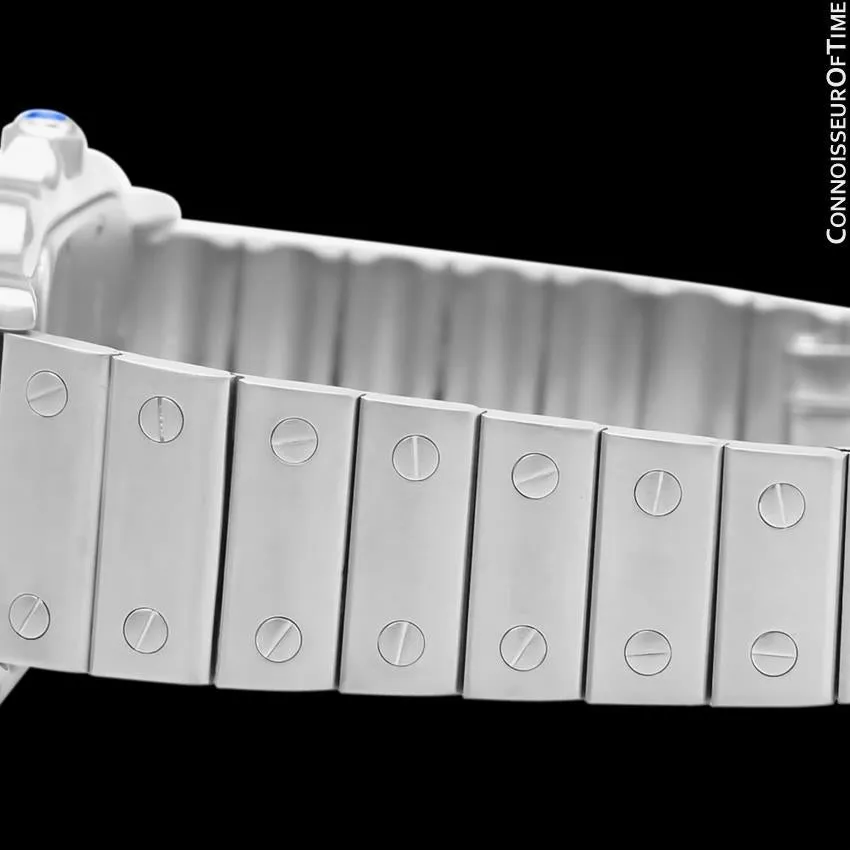 Cartier Santos Galbee Mens Midsize Unisex Stainless Steel Watch with Date - Papers
