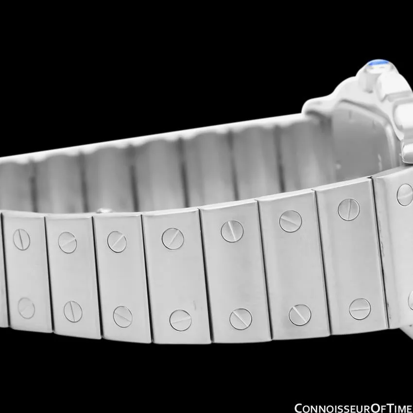 Cartier Santos Galbee Mens Midsize Unisex Stainless Steel Watch with Date - Papers