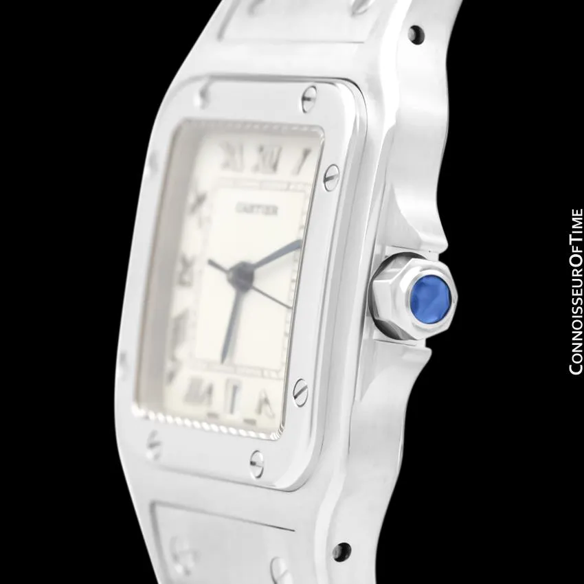 Cartier Santos Galbee Mens Midsize Watch with Date - Stainless Steel
