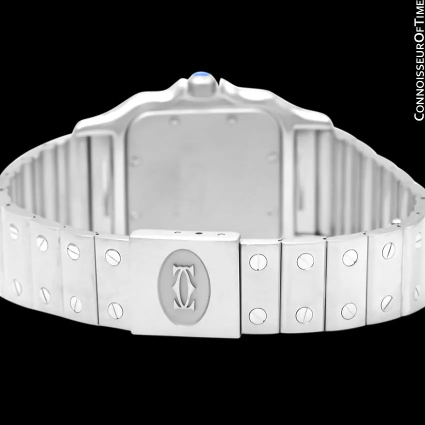 Cartier Santos Galbee Mens Midsize Watch with Date - Stainless Steel