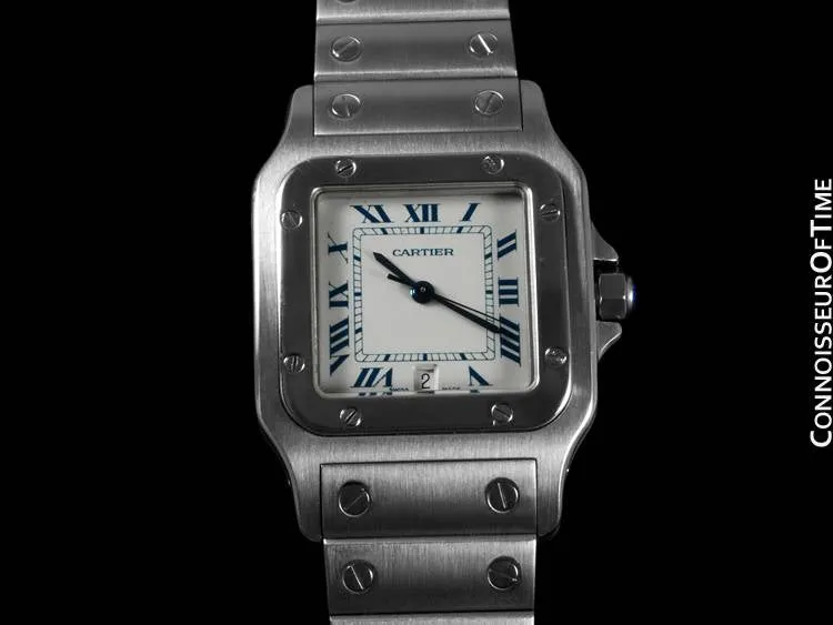 Cartier Santos Galbee Mens Watch with Date - Stainless Steel