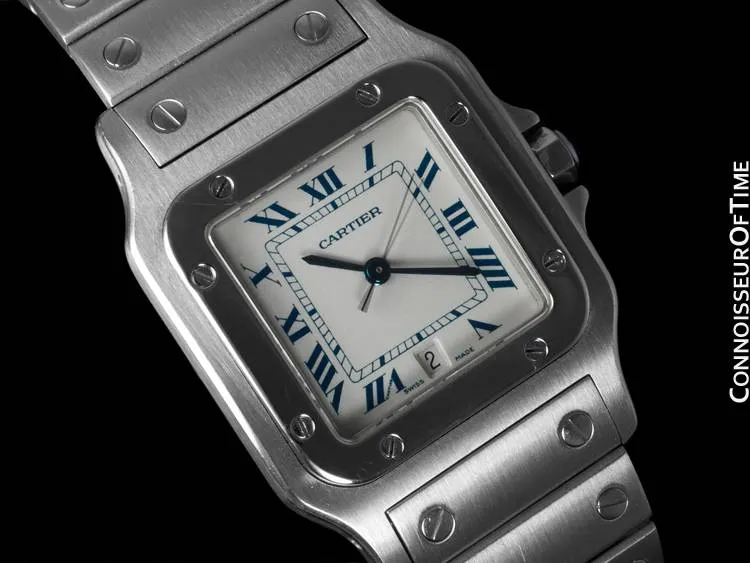 Cartier Santos Galbee Mens Watch with Date - Stainless Steel