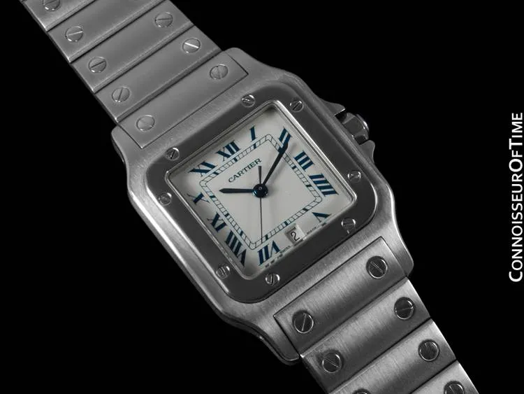 Cartier Santos Galbee Mens Watch with Date - Stainless Steel