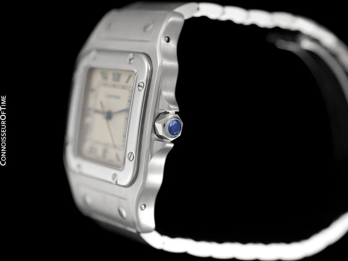 Cartier Santos Galbee Mens Watch with Date - Stainless Steel