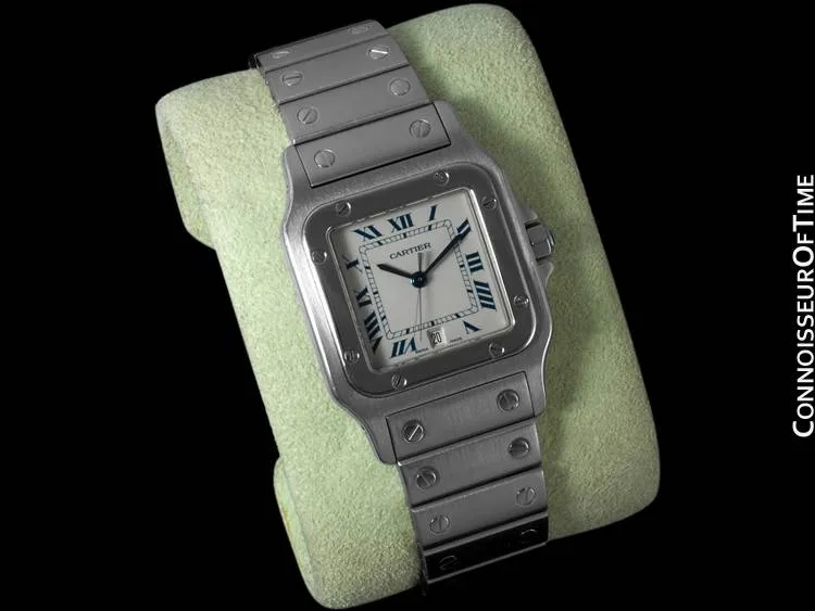 Cartier Santos Galbee Mens Watch with Date - Stainless Steel