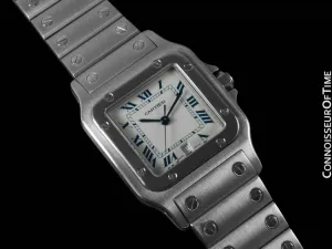 Cartier Santos Galbee Mens Watch with Date - Stainless Steel