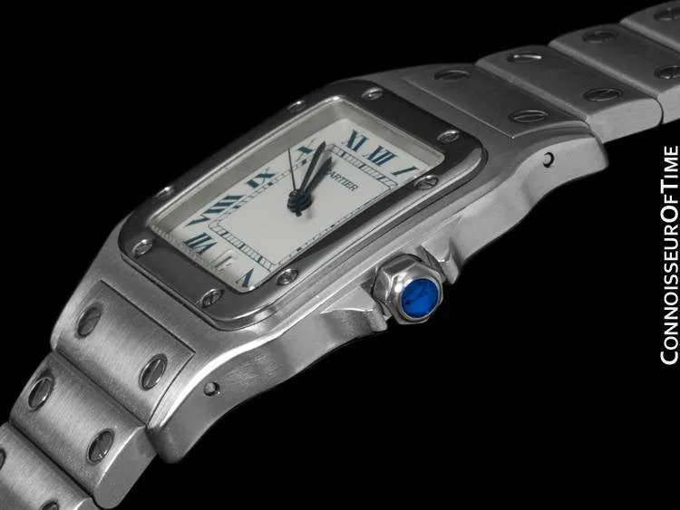 Cartier Santos Galbee Mens Watch with Date - Stainless Steel