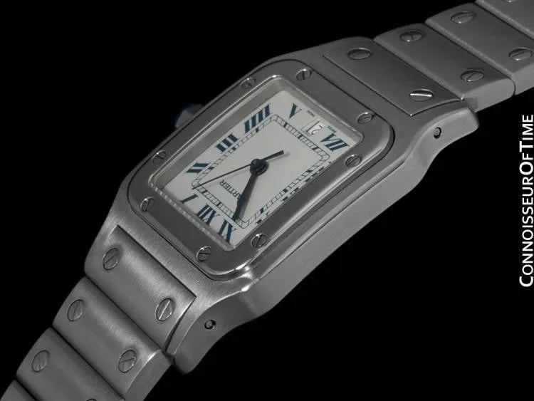 Cartier Santos Galbee Mens Watch with Date - Stainless Steel