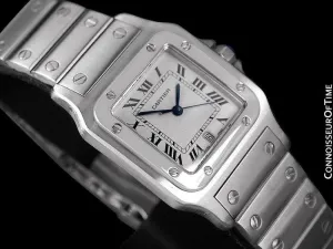 Cartier Santos Galbee Mens Watch with Quick-Setting Date - Stainless Steel