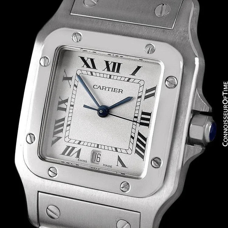 Cartier Santos Galbee Mens Watch with Quick-Setting Date - Stainless Steel