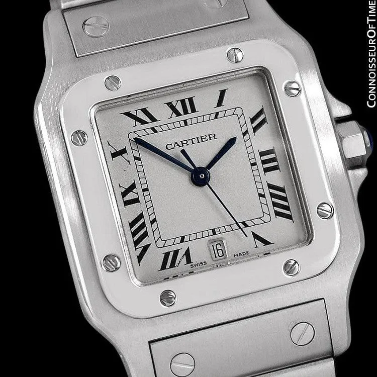 Cartier Santos Galbee Mens Watch with Quick-Setting Date - Stainless Steel