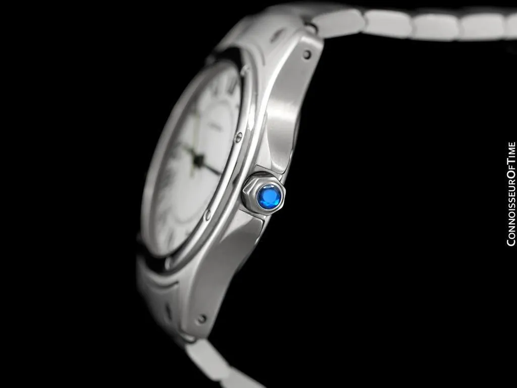 Cartier Santos Ronde Mens Unisex Bracelet Watch - Stainless Steel