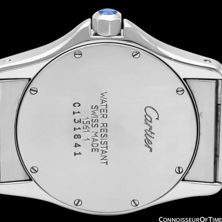 Cartier Santos Ronde Unisex Full Size Ladies Stainless Steel Bracelet Watch - W20027K1