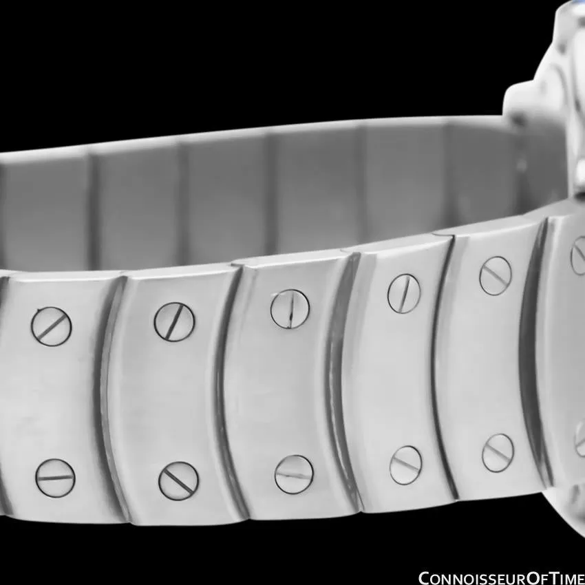 Cartier Santos Ronde Unisex Full Size Ladies Stainless Steel Bracelet Watch - W20027K1