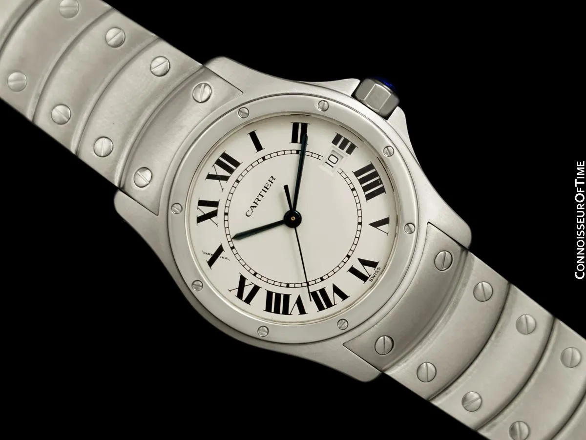 Cartier Santos Ronde Unisex Stainless Steel Bracelet Watch - W20027K1