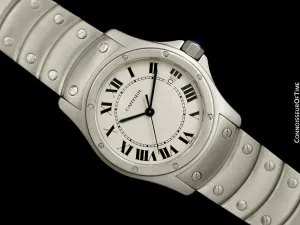 Cartier Santos Ronde Unisex Stainless Steel Bracelet Watch - W20027K1