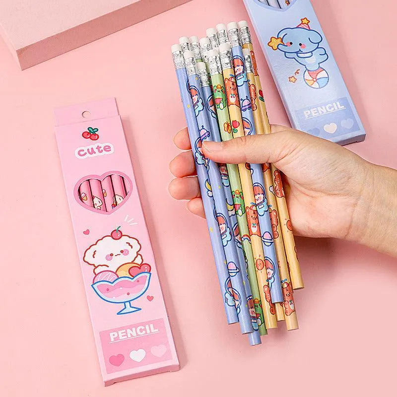 Cartoon Theme HB Pencils (6pcs)
