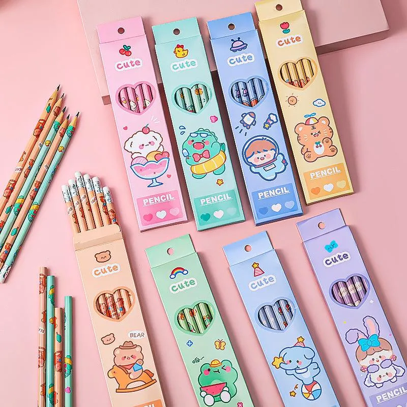 Cartoon Theme HB Pencils (6pcs)