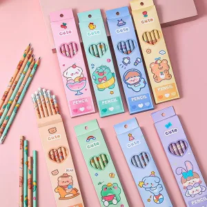 Cartoon Theme HB Pencils (6pcs)