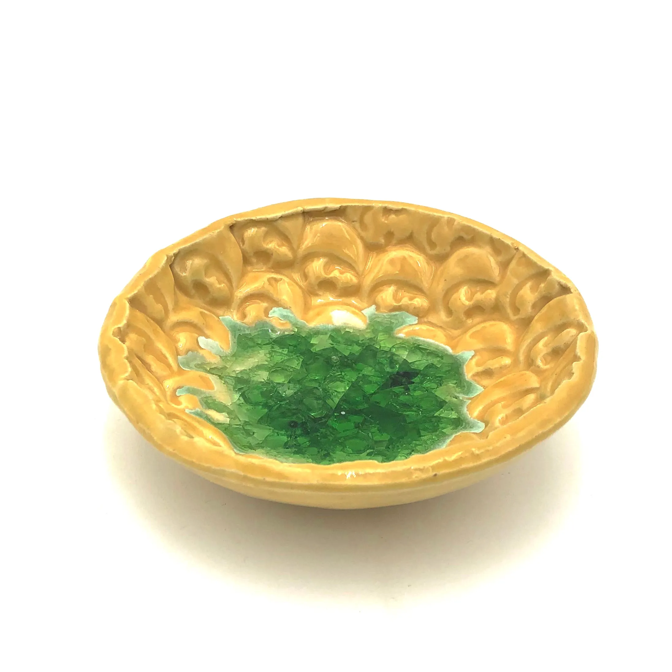 Cathy Broski - Ceramic Jewel Bowl - Glass Bottom (Assorted Designs)